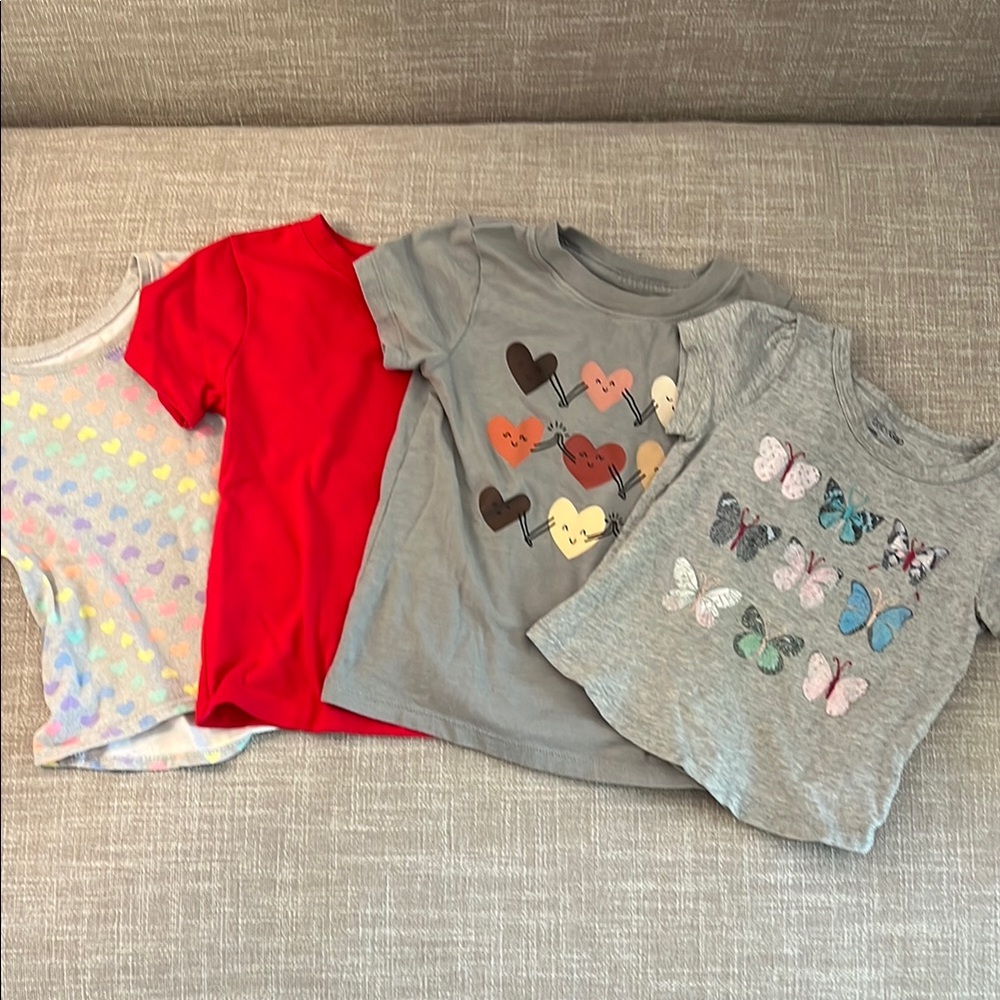 2T Tee shirt Bundle-Set of Four Colorful Graphic T-Shirts